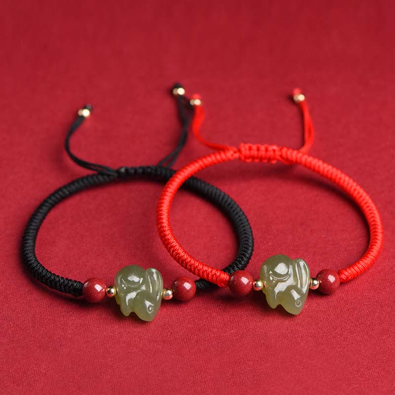 Year of the Rabbit Hetian Jade Abundance Bracelet