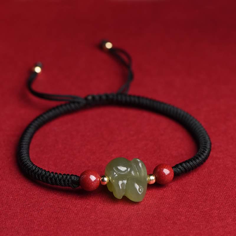 Year of the Rabbit Hetian Jade Abundance Bracelet