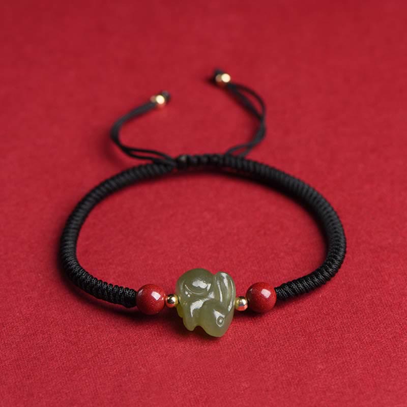Year of the Rabbit Hetian Jade Abundance Bracelet