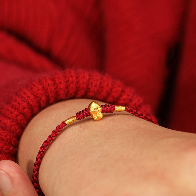 Year of the Snake Fortune Bracelet 999 Gold