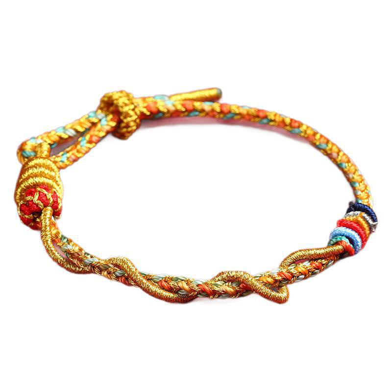 Year of the Snake Yellow String Protection Bracelet