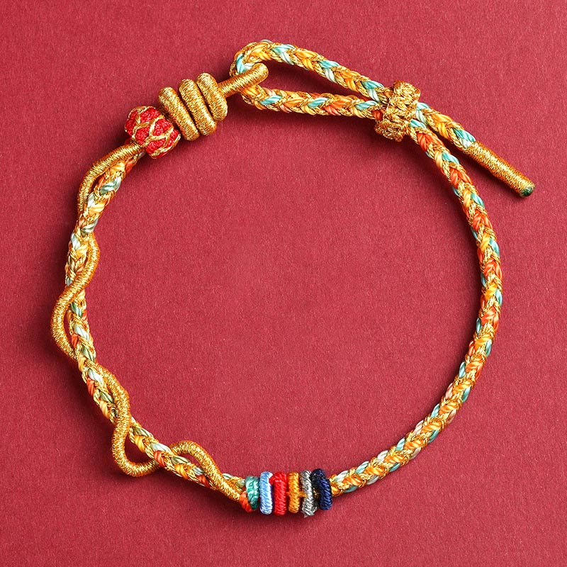 Year of the Snake Yellow String Protection Bracelet