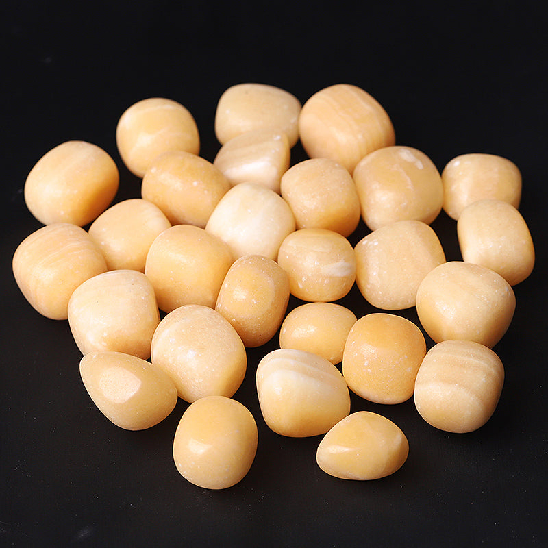 Yellow Jade Crystal Cube 0.95 inch Healing Stone