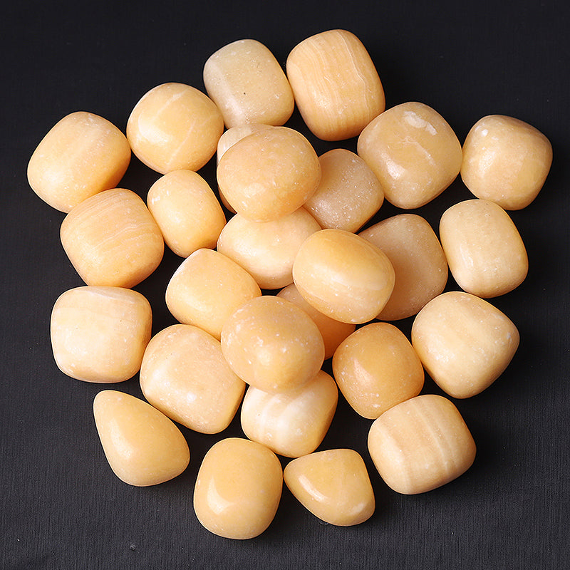 Yellow Jade Crystal Cube 0.95 inch Healing Stone