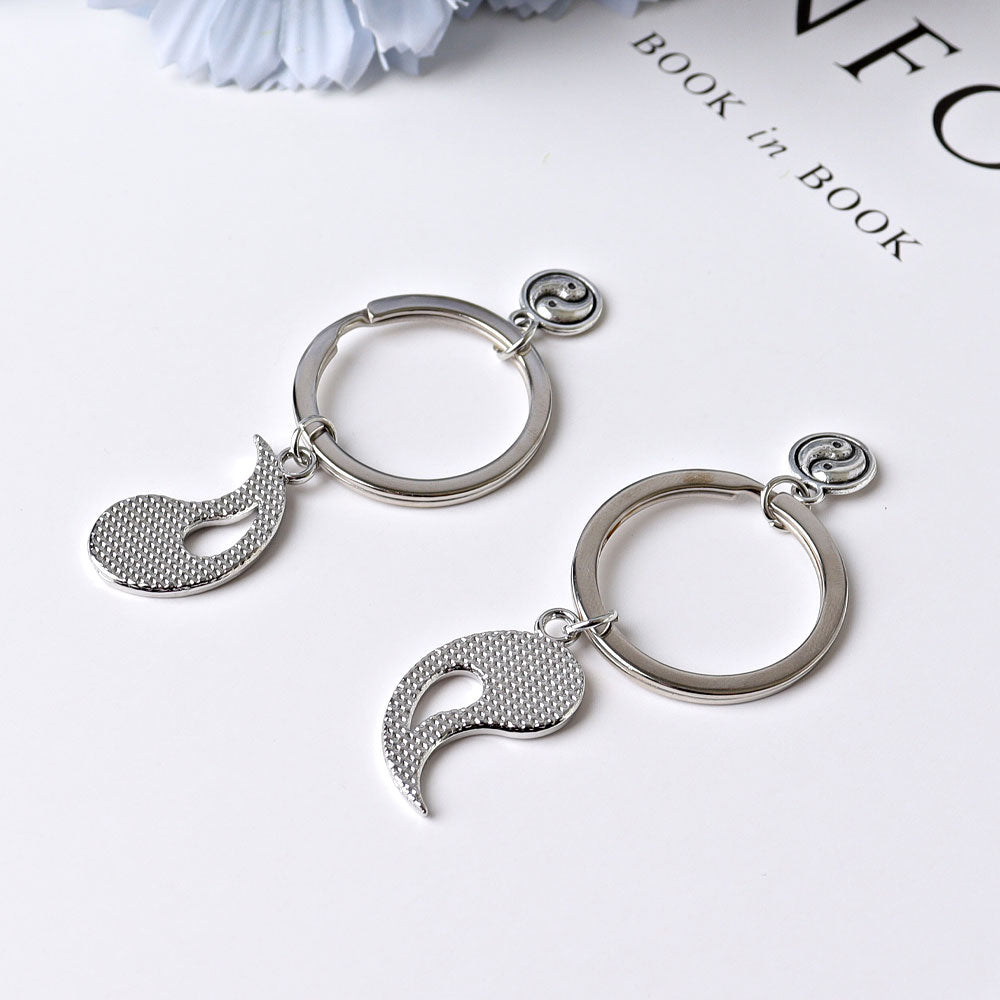 Yin Yang Tai Chi Keychain Symbol for Balance and Harmony