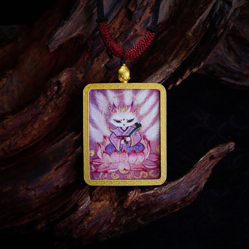Zakiram Nine-Tailed Fox Spiritual Necklace | Wealth & Protection