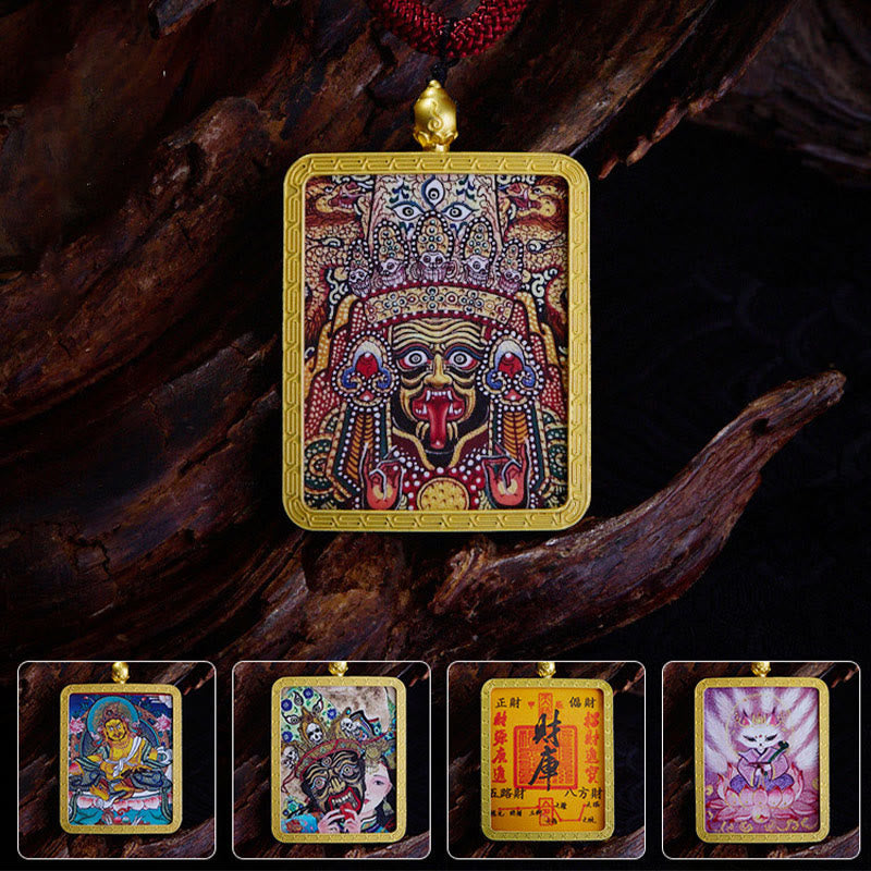 Zakiram Nine-Tailed Fox Spiritual Necklace | Wealth & Protection