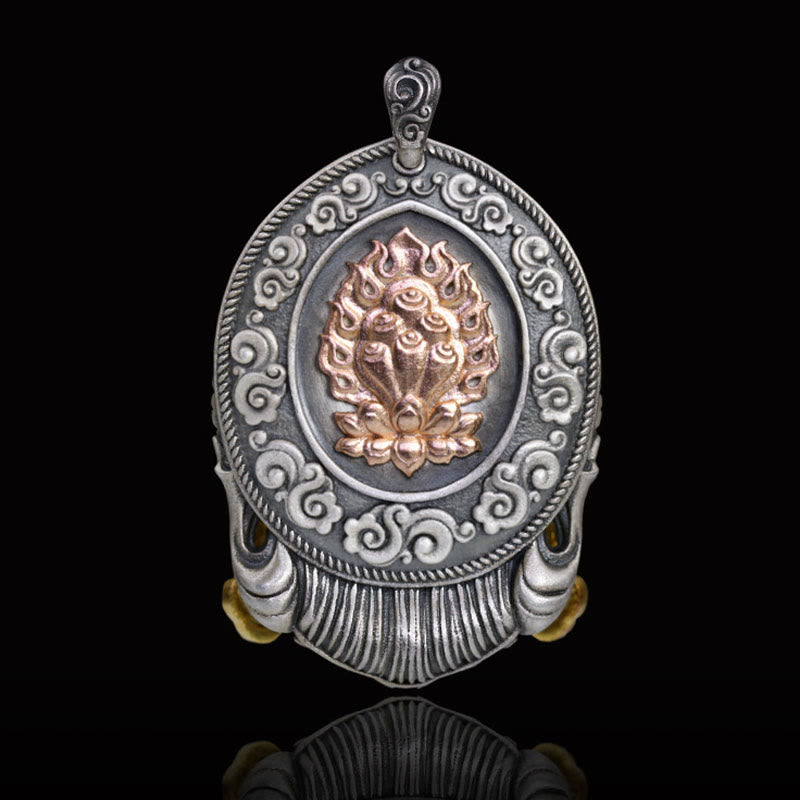 Zakiram Silver Necklace | Goddess of Wealth Protection Pendant