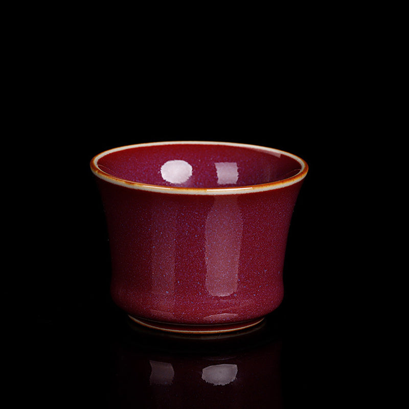 Zen Ceramic Bamboo Teacup 80ml for Kung Fu Tea Rituals
