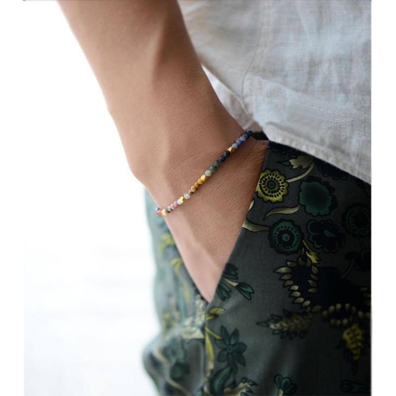 Zodiac Crystal Bracelet with Thai Silver Accents